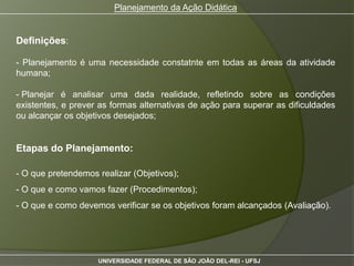 Planejamento da ação didática | PPTX