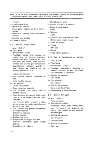 Planejamento De Banco De Leite Humano E Central