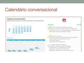 Calendário conversacional
 