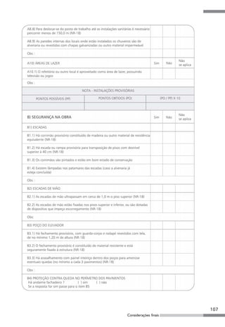 107
Considerações finais
 