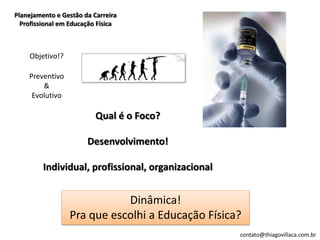Planejamento e Gestão da Carreira Profissional em Educação Física | PDF