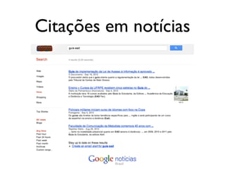 Citações em notícias
 