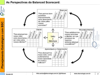 Planejamento Estratégico com BSC   As Perspectivas do Balanced Scorecard:




                                   Versão 6.0                rildosan@uol.com.br   21
 