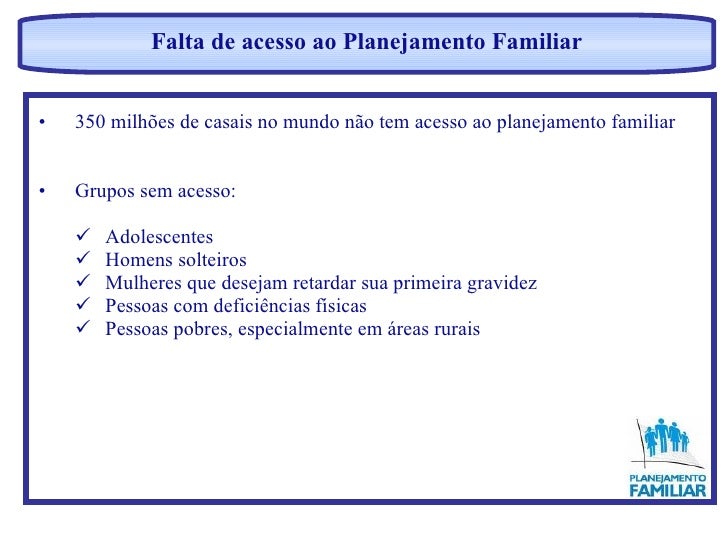 Artigo sobre planejamento familiar