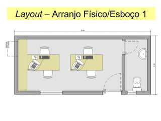 Layout – Arranjo Físico/Esboço 1

 