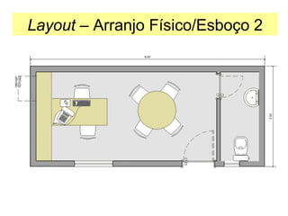 Layout – Arranjo Físico/Esboço 2

 