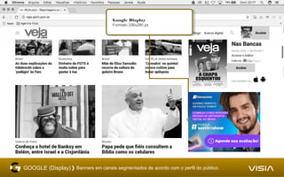 GOOGLE (Display)❯ Banners em canais segmentados de acordo com o perfil do público.
Google Display
Formato 336x280 px
Google Display
Formato 336x280 px
 