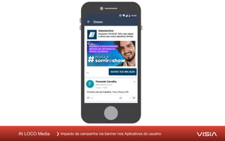 IN LOCO Media ❯ Impacto da campanha via banner nos Aplicativos do usuário
 