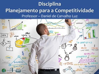 Disciplina
Planejamento para a Competitividade
Professor – Daniel de Carvalho Luz
1
 