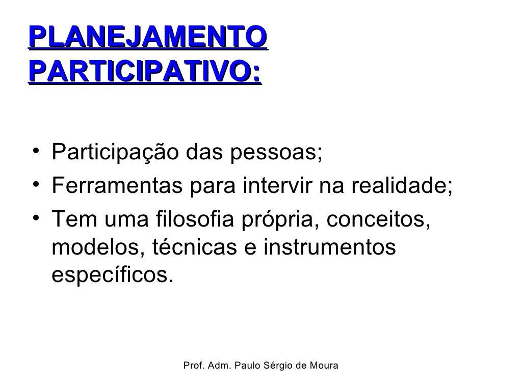 Planejamento Participativo
