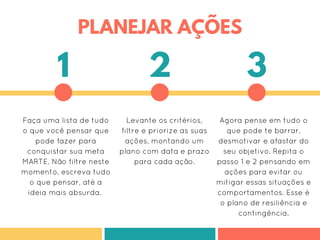 Planejamento pessoal - Passo a passo para transformar um sonho em ...