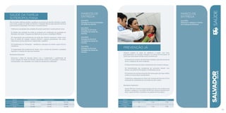 SAÚDE DA FAMÍLIA
SOTEROPOLITANA
Esta iniciativa objetiva ampliar e qualificar os serviços de atenção primária à saúde,
com novas equipes de Saúde da Família e Unidades Básicas para garantir serviços
humanizados à população. Para tanto, a iniciativa prevê:
I) Reforma e ampliação das unidades de saúde existentes e construção de novas.
II) Adesão das unidades de saúde ao programa de certificação da qualidade do
Ministério da Saúde -Programa de Melhoria do Acesso e Qualidade (PMAQ).
III) Capacitação dos profissionais de saúde dos Distritos Sanitários, tendo como
foco as linhas de cuidado materno-infantil e agravos prevalentes, tais como
tuberculose, anemia falciforme, hipertensão e diabetes.
IV) Implantação do Telessaúde – assistência, educação em saúde e apoio técnico
à distância.
V) Implantação das Academias de Saúde, com o intuito de fomentar a atividade
esportiva e a adoção de vida mais saudável.
Resultados Esperados:
Estruturar a Rede de Atenção Básica com a implantação e qualificação de
novas equipes de Saúde da Família, garantindo acesso da população a serviços
humanizados, com equidade e em tempo de atendimento adequado.
marcos de
Entrega
Dez/2013:
Entrega de 4 novas Unidades
de Saúde da Família.
Dez/2014:
Entrega de 25 novas
Unidades de Saúde da
Família.
Dez/2015:
Entrega de 16 novas
Unidades de Saúde da
Família.
Dez/2016:
Entrega de 15 novas
Unidades de Saúde da
Família.
R$ mil Fontes Próprias Fontes Externas Total
Custeio 245.050 96.972 342.022
Investimento 27.238 44.929 72.167
Total 272.288 141.901 414.189
PREVENÇÃO JÁ
Objetiva ampliar as ações de vigilância à saúde, com foco,
principalmente, no combate à dengue e no reforço da vacinação. As
ações que serão desenvolvidas nesta iniciativa são:
I) Aumento do número de domicílios visitados, para eliminação de
focos e vigilância de casos suspeitos.
II) Desenvolvimento de ações intersetoriais de combate à dengue.
III) Intensificação das campanhas de vacinação infantil, com
reforço nas ações de divulgação e mobilização social.
IV) Aumento do número de postos de vacina para que haja melhor
cobertura imunológica da população.
V) Reforma e adequação do Centro de Controle de Zoonose (CCZ) e
realização de campanhas de vacinação de cães e gatos.
Resultados Esperados:
Atingir 95% dos imóveis inspecionados sob risco de incidência de
dengue e assegurar a vacinação de 95% das crianças menores de 5
anos, a partir de 2014; controlar a circulação do vírus rábico.
marco de
Entrega
Jun/2016:
Reformar e adequar o Centro
de Controle de Zoonose.
SALVADORplanejamentoestratégico2013•2016
39
Saúde
R$ mil Fontes Próprias Fontes Externas Total
Custeio 32 7.724 7.756
Investimento - - -
Total 32 7.724 7.756
 