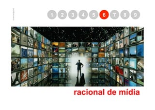 © marcio borges 2007
                       1   2   3   4   5   6   7   8   9




                               racional de mídia
 