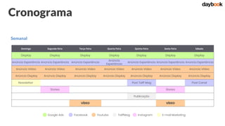 TaiffMag
Cronograma
Semanal
Domingo Segunda-feira Terça-Feira Quarta-Feira Quinta-Feira Sexta-Feira Sábado
Display Display Display Display Display Display Display
Anúncio Experiência Anúncio Experiência Anúncio Experiência
Anúncio
Experiência
Anúncio Experiência Anúncio Experiência Anúncio Experiência
Anúncio Vídeo Anúncio Vídeo Anúncio Vídeo Anúncio Vídeo Anúncio Vídeo Anúncio Vídeo Anúncio Vídeo
Anúncio Display Anúncio Display Anúncio Display Anúncio Display Anúncio Display Anúncio Display Anúncio Display
Newsletter Post Taiff Mag Post Canal
Stories Stories
Publicação
VÍDEO VÍDEO
Google Ads Facebook Youtube Instagram E-mail Marketing
 