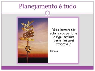 Planejamento é tudo
 