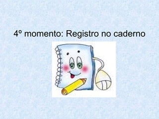 4º momento: Registro no caderno 
