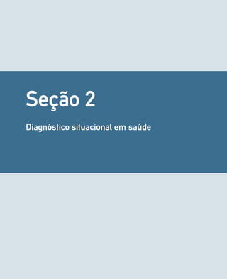 Seção 2 
Diagnóstico situacional em saúde 
 