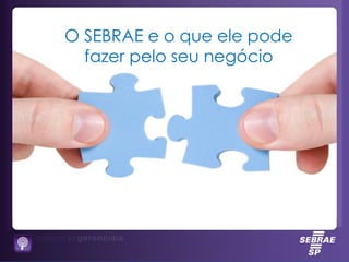 O SEBRAE e o que ele pode
fazer pelo seu negócio
 
