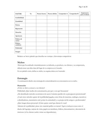 Plan empresarial para nuevos negocios