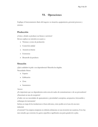 Plan empresarial para nuevos negocios
