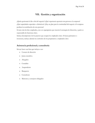 Plan empresarial para nuevos negocios