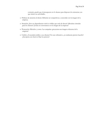 Plan empresarial para nuevos negocios