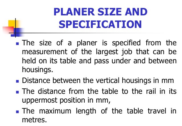 planer trip planers
