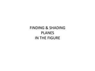 FINDING & SHADING
PLANES
IN THE FIGURE
 