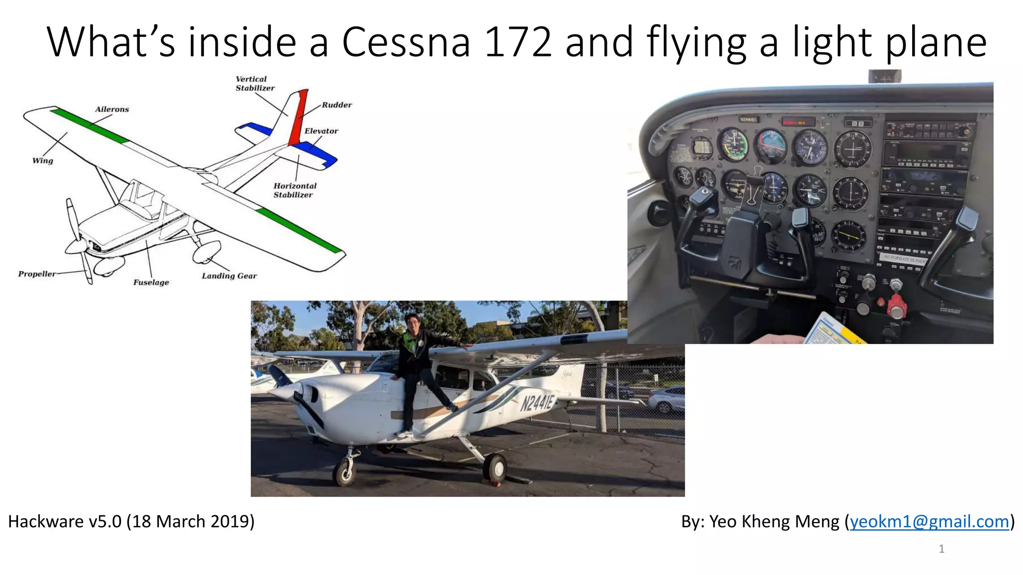 What's inside a Cessna 172 and flying a light plane | PPTX