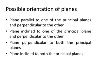 projections of planes | PPTX
