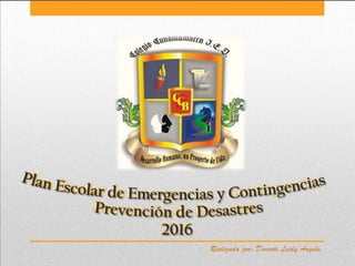 Plan escolar de emergencias y contingencias Colegio Cundinamarca