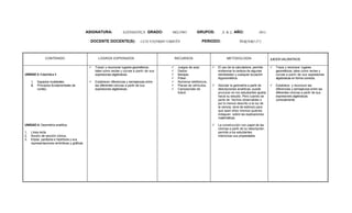 Planes de asignaturas 2011