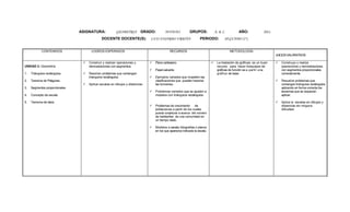 Planes de asignaturas 2011