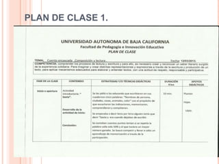 PLAN DE CLASE 1.
 