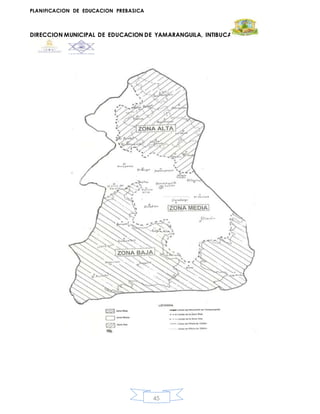 PLANIFICACION DE EDUCACION PREBASICA
DIRECCION MUNICIPAL DE EDUCACION DE YAMARANGUILA, INTIBUCA
45
 
