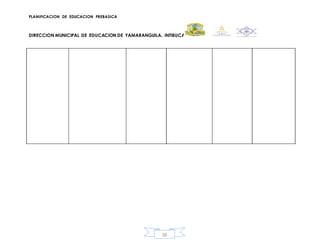 PLANIFICACION DE EDUCACION PREBASICA
DIRECCION MUNICIPAL DE EDUCACION DE YAMARANGUILA, INTIBUCA
58
 