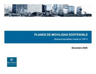 Plan especial de ordenación urbana
 Plan especial de ordenación urbana
  de Albiz: Estudio de Alternativas
   de Albiz: Estudio de Alternativas




          PLANES DE MOVILIDAD SOSTENIBLE
                     Subvencionables hasta el 100 %


                                    Diciembre 2009
 