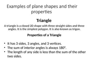 Triangular Shape Plane Plane shapes or plane figures in mathematics.pptx
