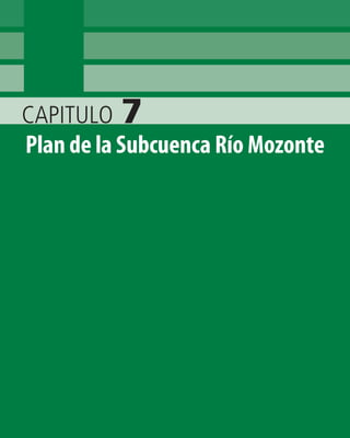 CAPITULO 7
Plan de la Subcuenca Río Mozonte
 