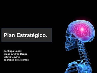 Title
Plan Estratégico.
Santiago López
Diego Andrés Usuga
Edwin Gaviria
Técnicos de sistemas

 