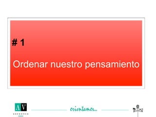 #1

Ordenar nuestro pensamiento
 
