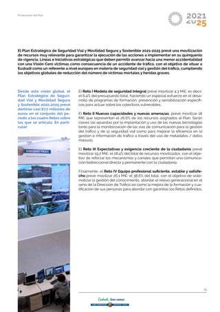 Plan estrategico de seguridad vial y movilidad sostenible en Euskadi | PDF