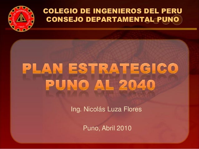 Plan Estrategico Puno Al 2040
