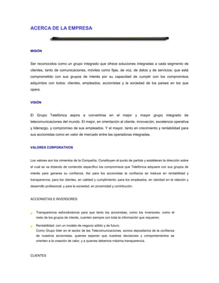 Plan estrategico telcel