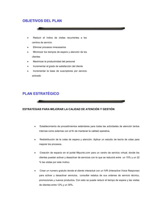 Plan estrategico telcel