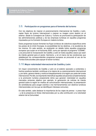 Plan Estratégico de Turismo de Castilla y León 2014-2018