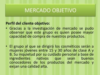 Mayor necesidad del cuidado de la persona mediante el uso de productos naturales, para no solo verse sino sentirse bien.