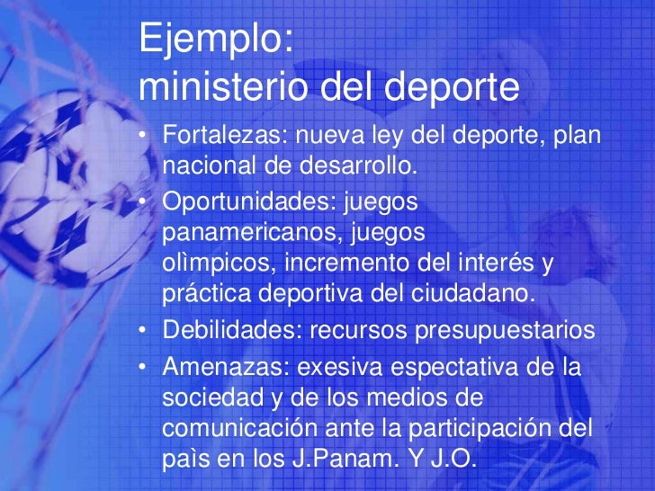 Plan estratègico de una organizacion deportiva