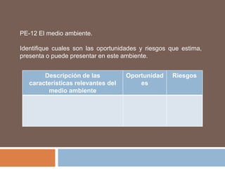 PE-02 VisiónCorresponde  con la visualización de lo que se desea que llegue a ser y a hacer la organización para la cual se formula el plan estratégico al final del periodo que comprende el plan.