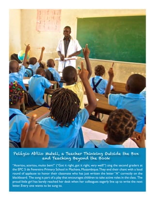 Planet Aid Mozambique Success Story Progress in Training Primary School ...